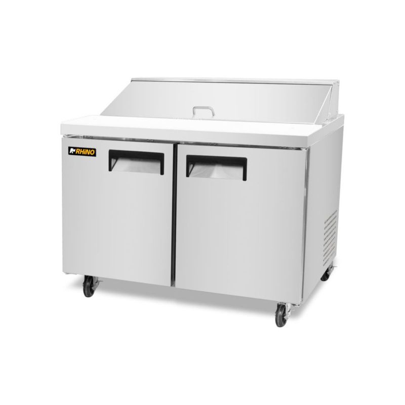 Mesa Refrigerada de Acero Inoxidable para Preparación 12.6 pies MERSAL-48 Rhino