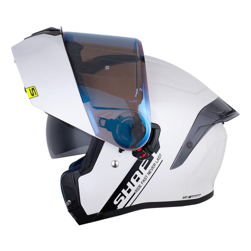 Casco shaft sh3820 sp blanco mica transp XL Blanco