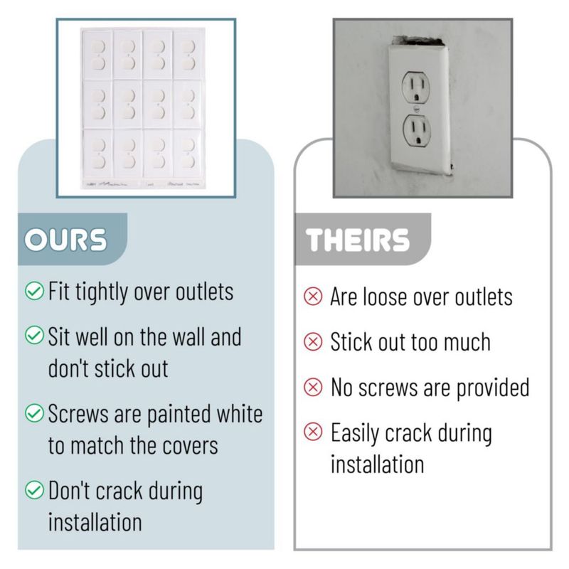 Placa de pared Bates Choice – Pack de 12 – Almendra claro