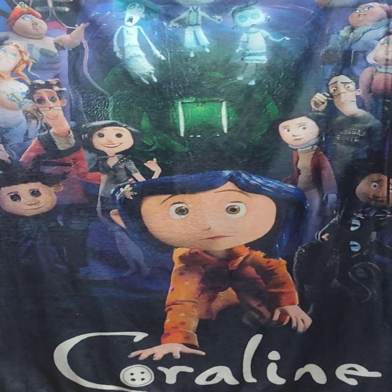 Cobija Frazada Ultra Suave Coraline Tunel