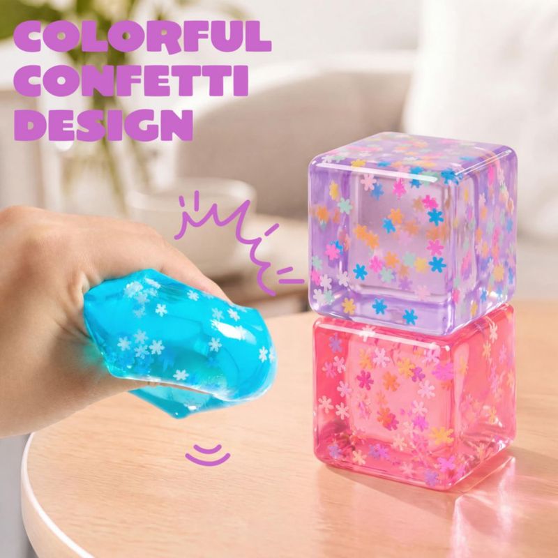 Juguete Antiestrés JOYIN Cubo Aplastable de 55 cm – Pack de 3