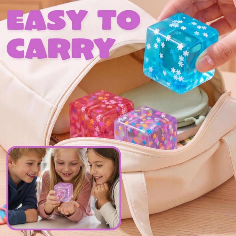 Juguete Antiestrés JOYIN Cubo Aplastable de 55 cm – Pack de 3