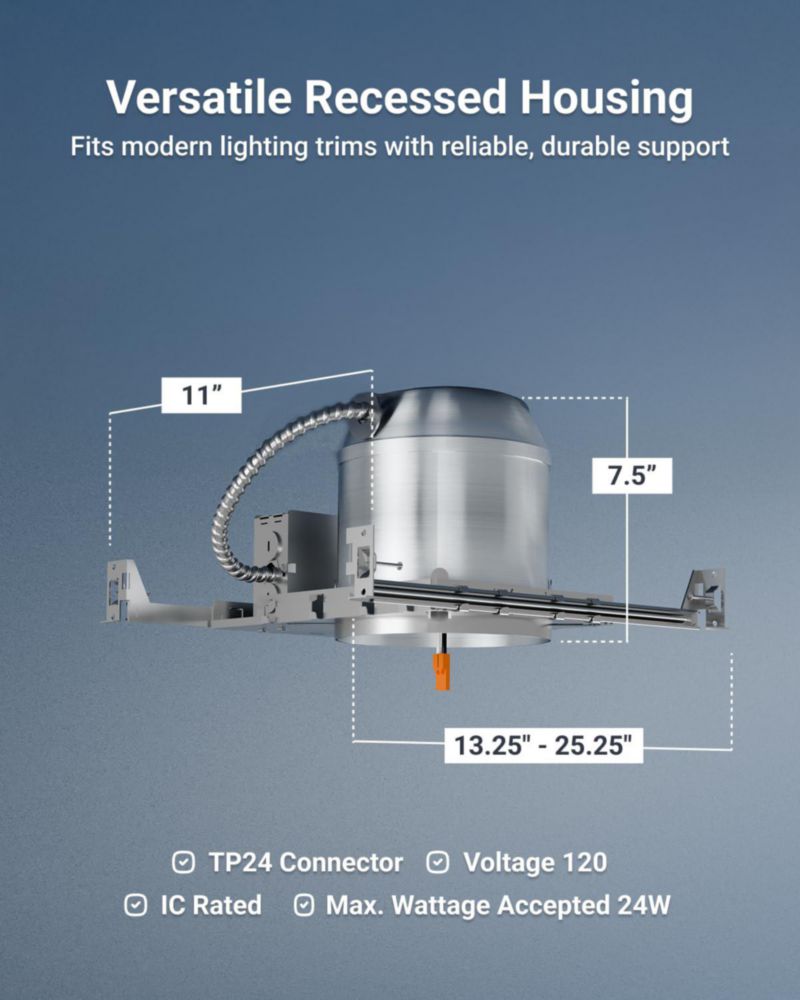 Luminarias empotradas Sunco Lighting 15 cm 6 unidades – Nueva construcción
