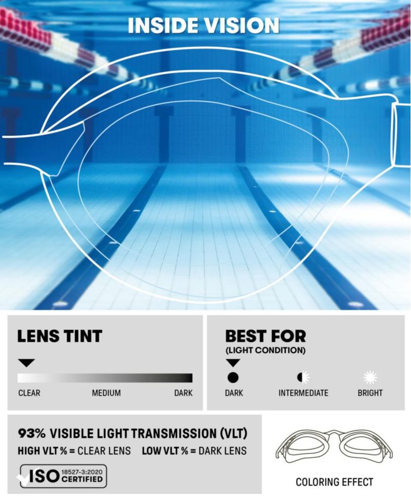 Gafas de natación ARENA Air-Bold Swipe anti-vaho Transparentes/Negro