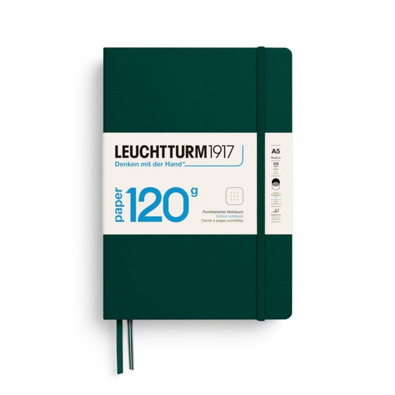 Cuaderno LEUCHTTURM1917 A5 con puntos 120gsm Verde Bosque