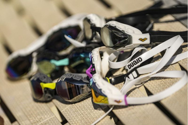 Gafas de natación ARENA Air Sonic espejo plateado/ántracita