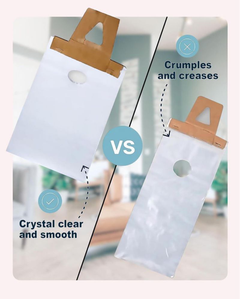 Bolsas colgantes para puertas Skywin 24 × 38 cm paquete de 300 transparentes