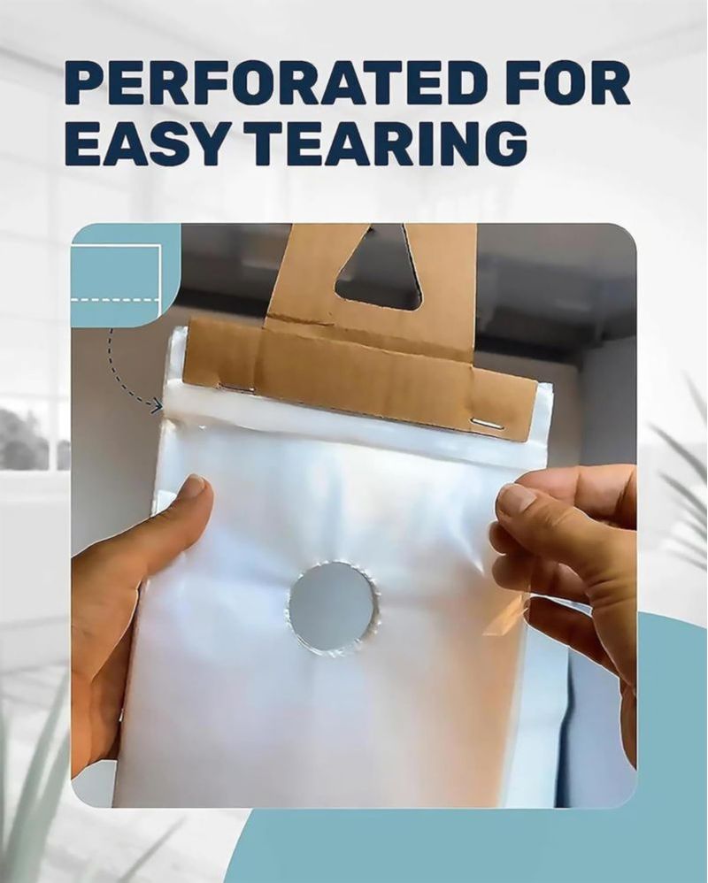 Bolsas colgantes para puertas Skywin 24 × 38 cm paquete de 300 transparentes