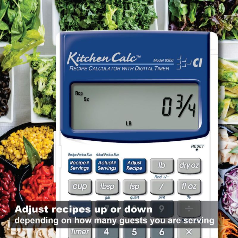 Calculadora Calculated Industries 8300 KitchenCalc con Temporizador