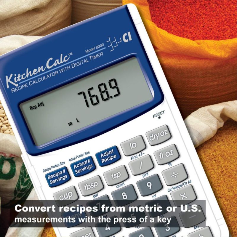 Calculadora Calculated Industries 8300 KitchenCalc con Temporizador