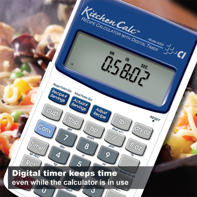 Calculadora Calculated Industries 8300 KitchenCalc con Temporizador