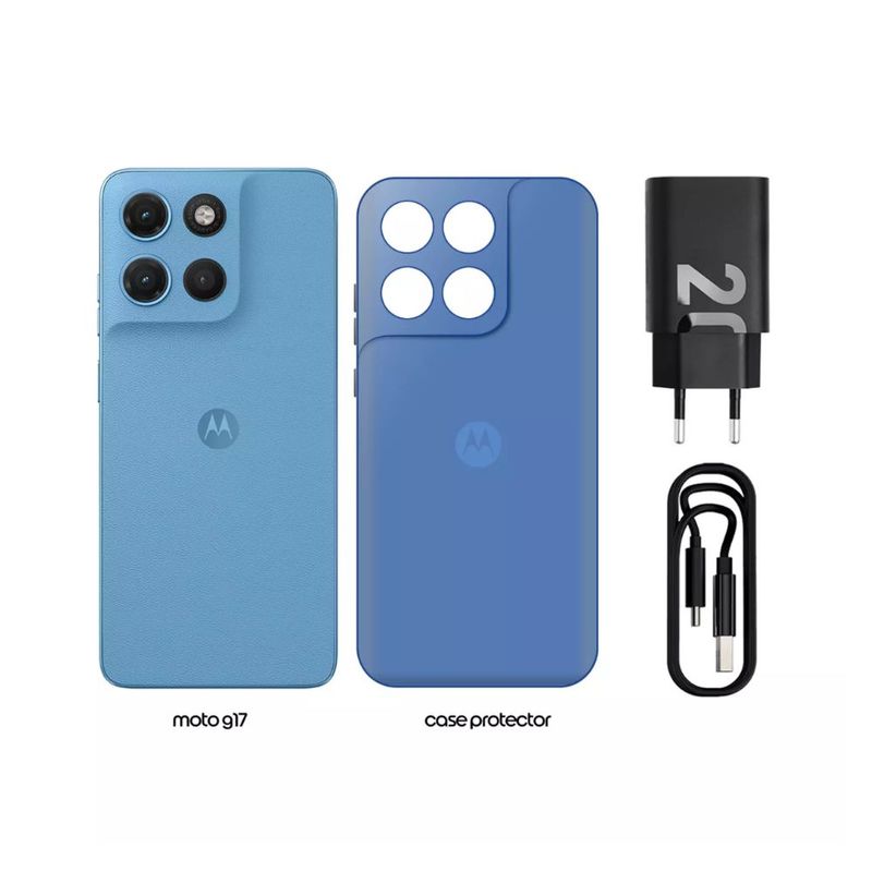 MOTOROLA G17 128GB 4 RAM CELESTE