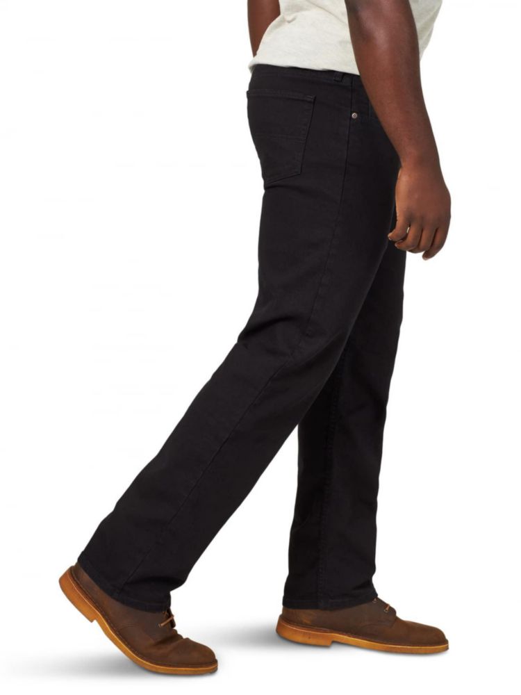 Jeans Wrangler 34W x 30L Negro Corte Relajado Flex