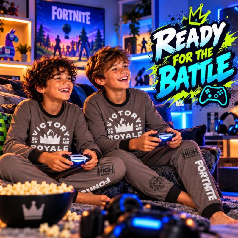 Pijama Get Trend Fortnite 11-12 años Marrón