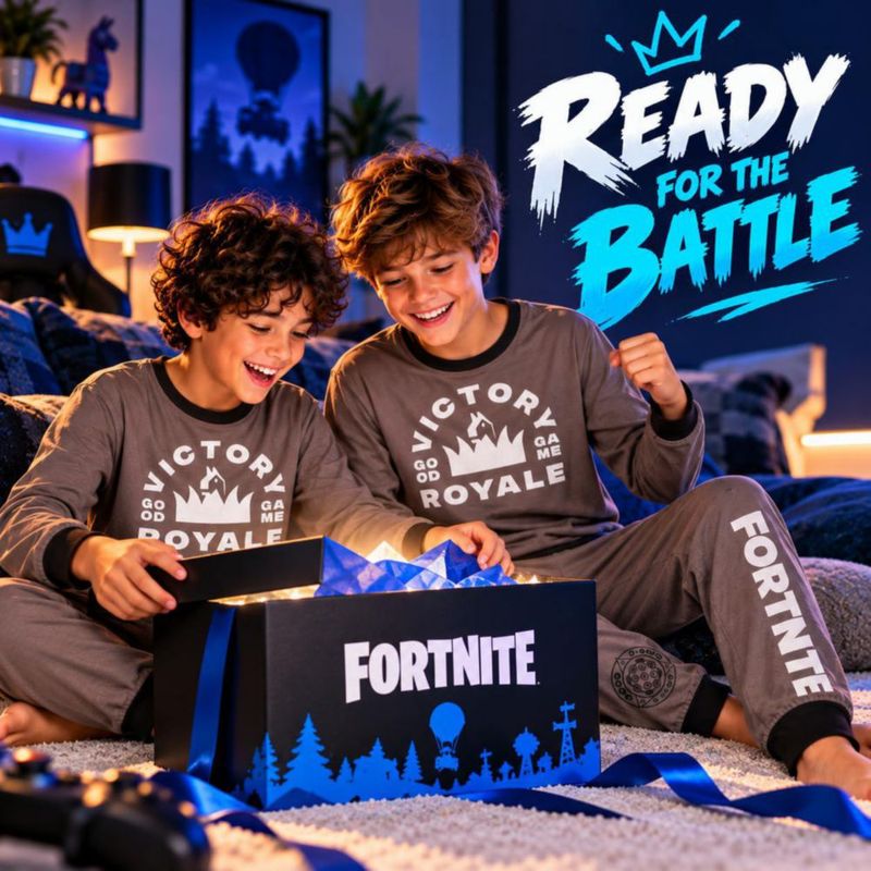 Pijama Get Trend Fortnite 11-12 años Marrón