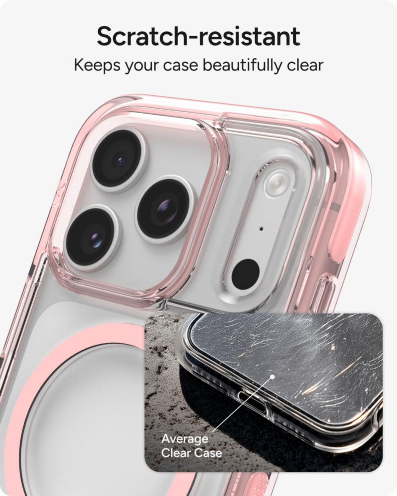 Funda ZAGG para iPhone 17 Pro Pink Sorbet con soporte