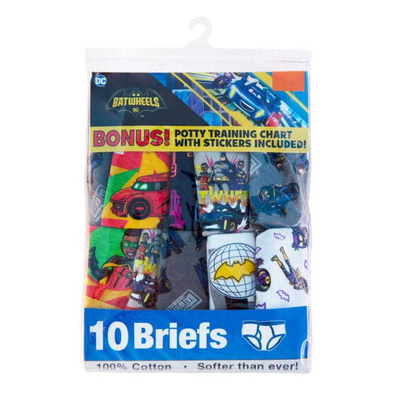 Calzoncillos DC Comics Batwheels de algodón 2/3T y 4T