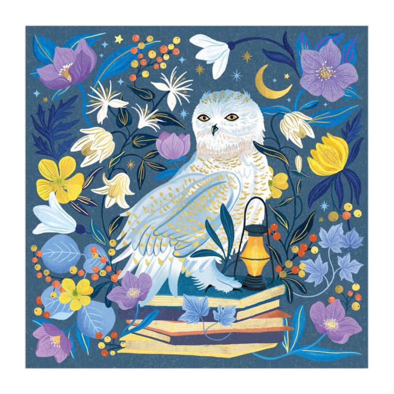 Rompecabezas Galison Celestial Owl de 500 piezas con foil