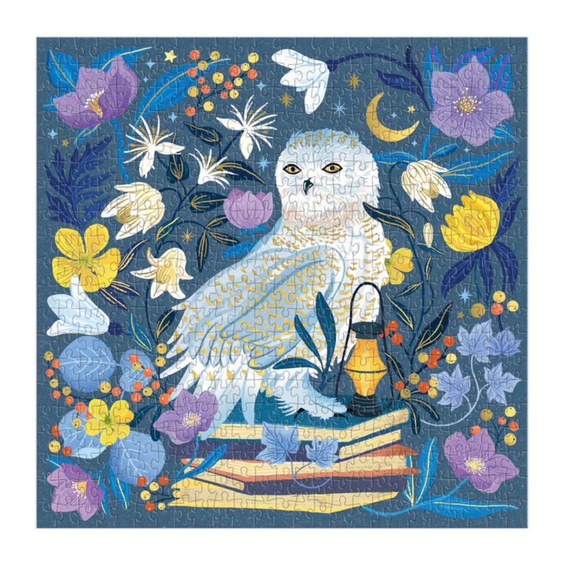 Rompecabezas Galison Celestial Owl de 500 piezas con foil