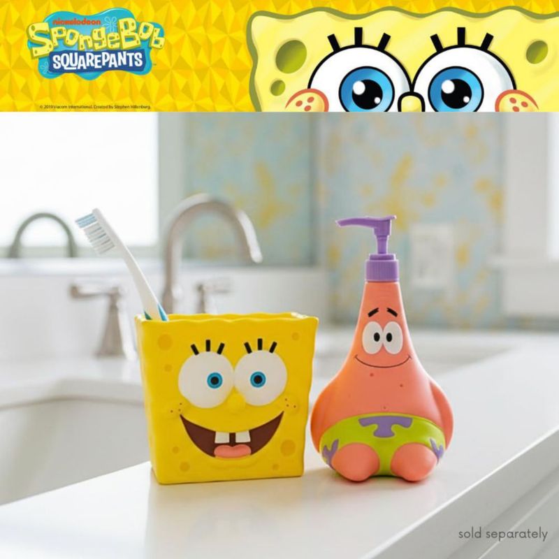Dispensador de bomba Franco 400 ml Bob Esponja – Patrick Star