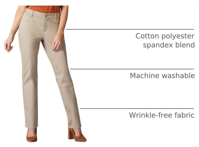 Pantalones Lee Corte Relajado Pierna Recta 74 cm Lino