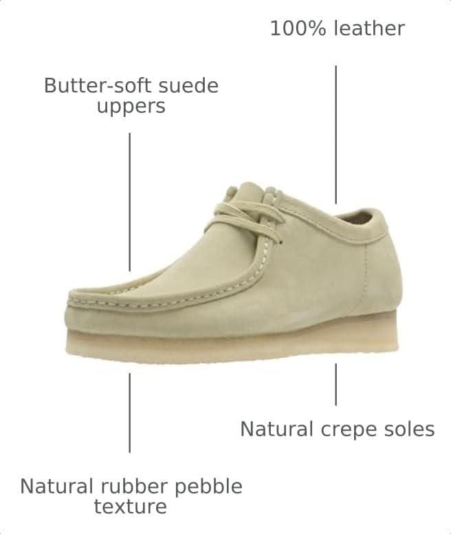 Oxford Clarks Wallabee de ante de arce talla 13 EE. UU.