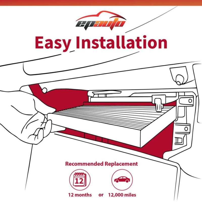 Filtro de aire de cabina EPAuto CP392 (CF8392A) para Buick Chevrolet y GMC