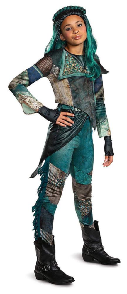 Peluca Disguise Descendants 3 Uma en verde azulado y negro