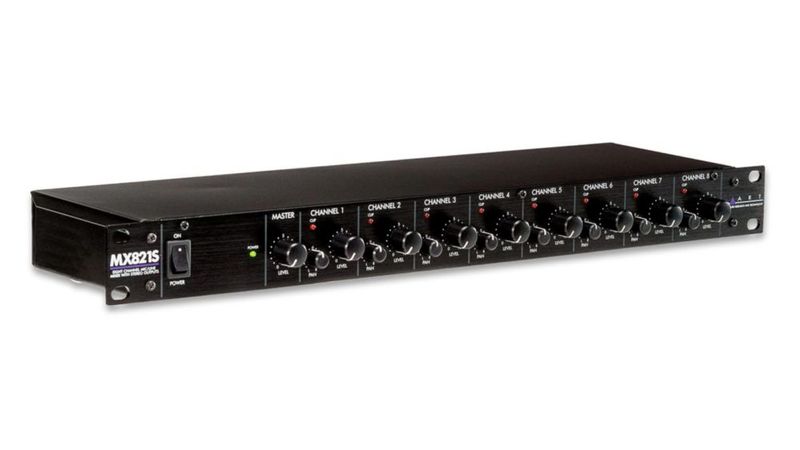 Mezclador ART MX821S Micrófono/línea de ocho canales con salidas estéreo