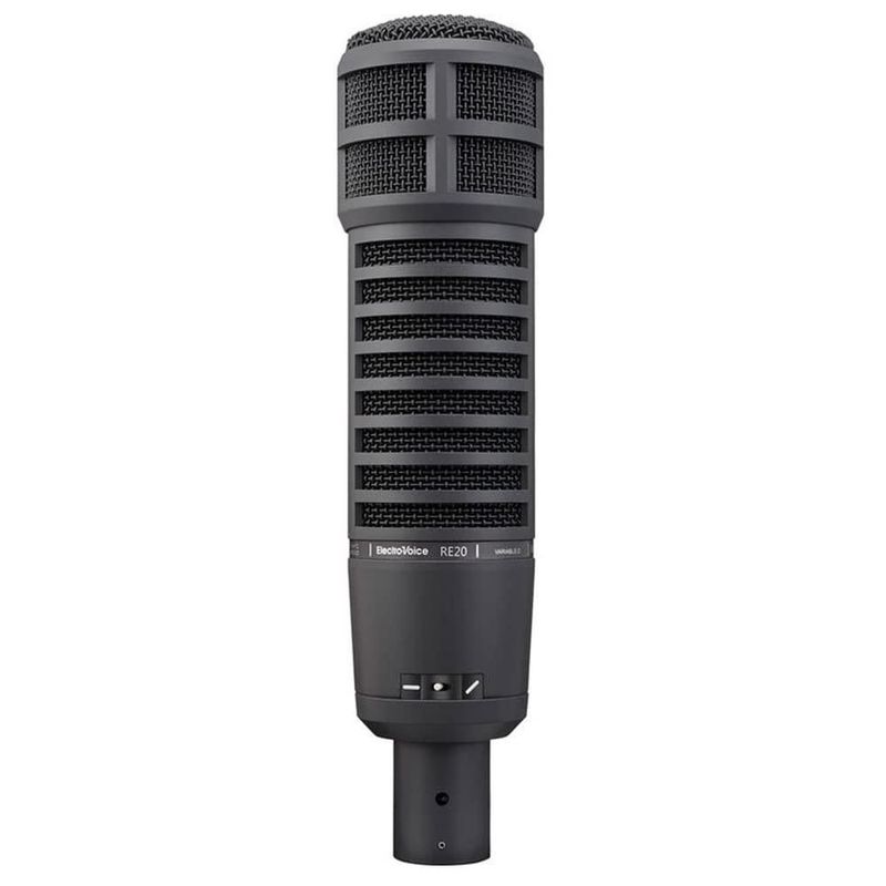 Micrófono Electro-Voice RE20 negro + preamplificador + cable