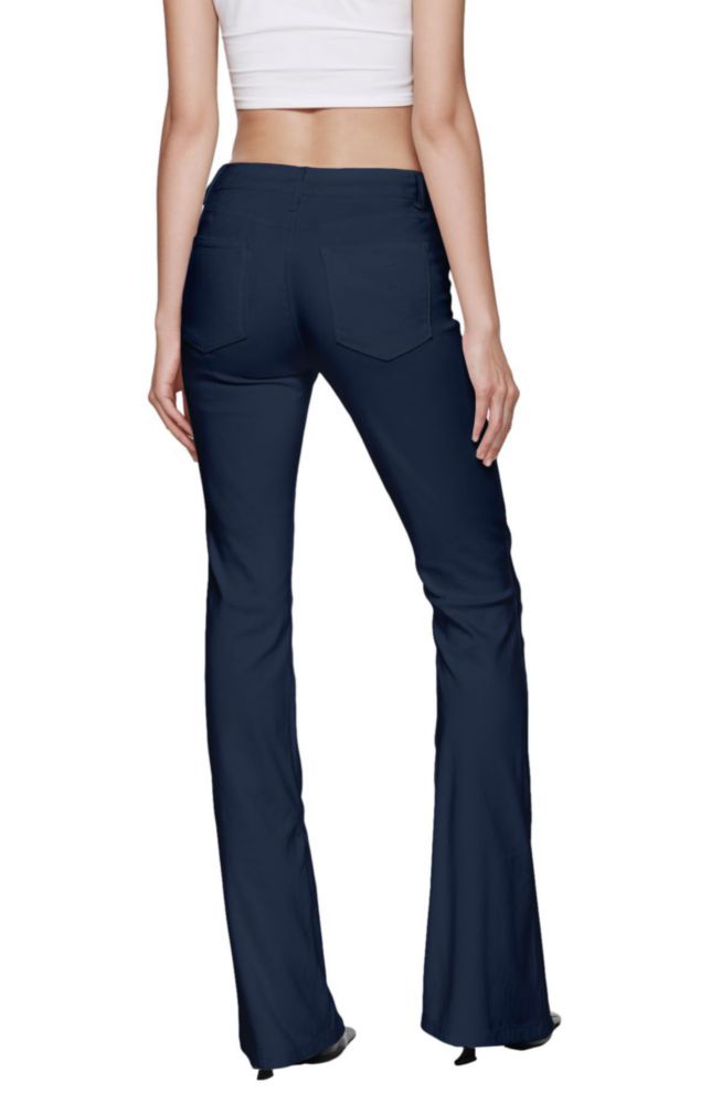 PANTALONES Hybrid & Company Corte Bootcut Azul Marino M