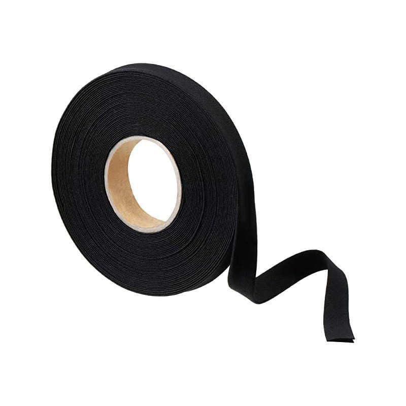 Cinta al bies fusible Clover 10 m negra de 6 mm de ancho