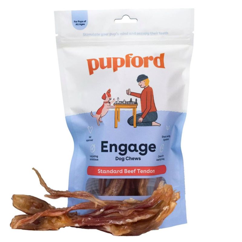 Mordedores de Tendón de Res Pupford para Perros – Pack de 4