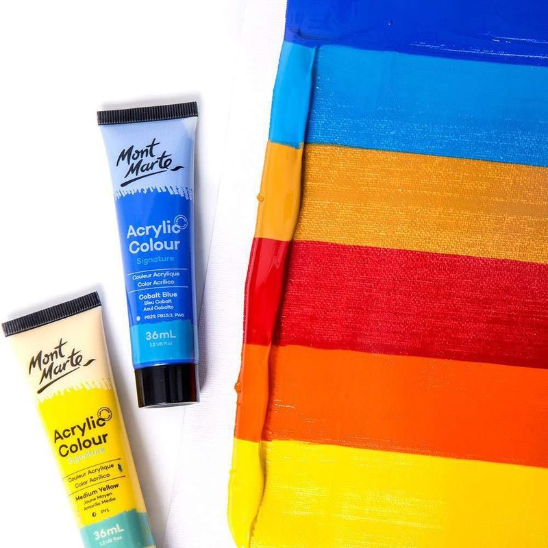 Set de pintura acrílica Mont Marte 36 piezas x 36 ml