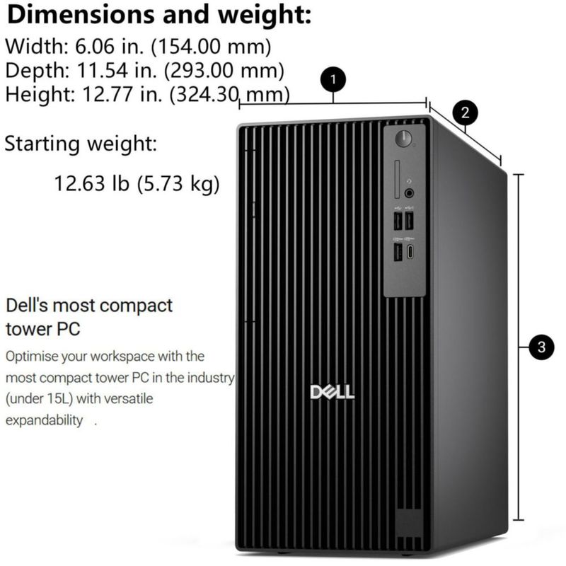Ordenador Dell Pro Tower Intel Ultra 5 16 GB 512 GB SSD Windows 11