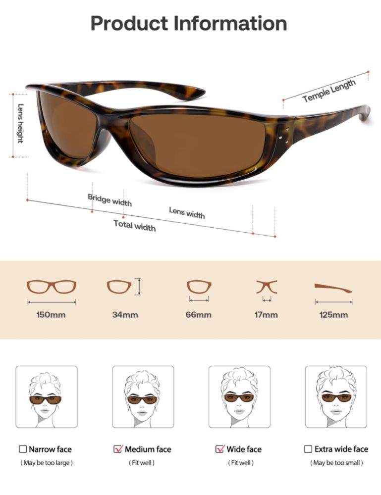 Gafas de sol SOJOS Y2K Shade SJ2747 C9 150 mm