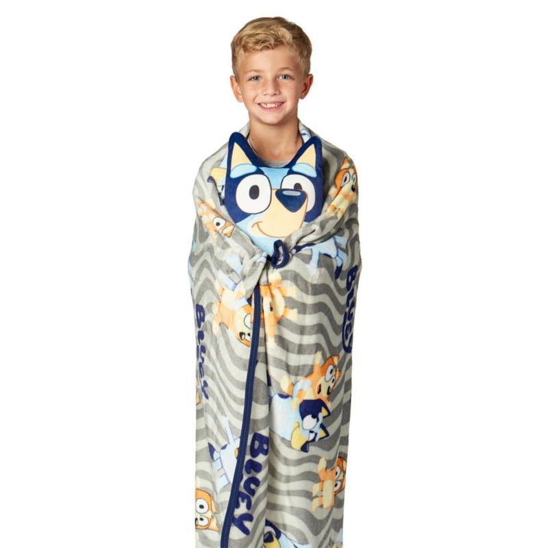 Set de Manta y Almohada de Peluche Bluey Northwest – Almohada 28 cm Manta 102 × 127 cm