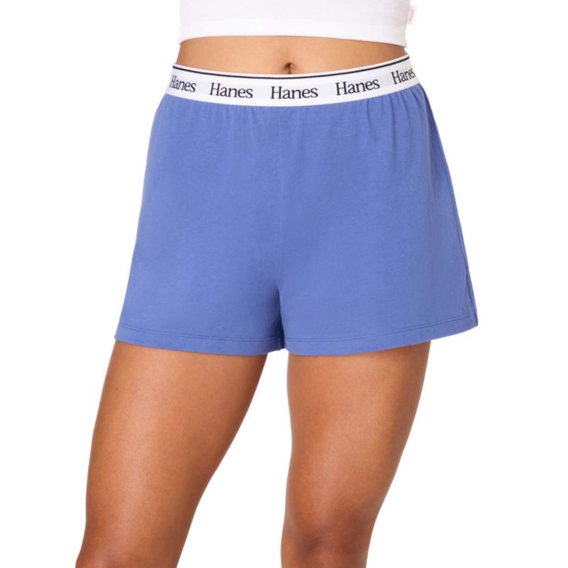 Pantalones Cortos de Pijama Hanes Pack de 2 Conjunto Cómodo para Mujer