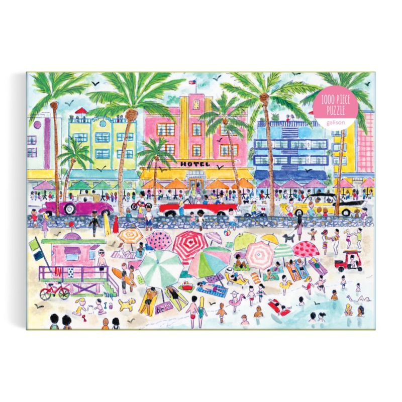 Rompecabezas Galison South Beach Miami de 1000 piezas