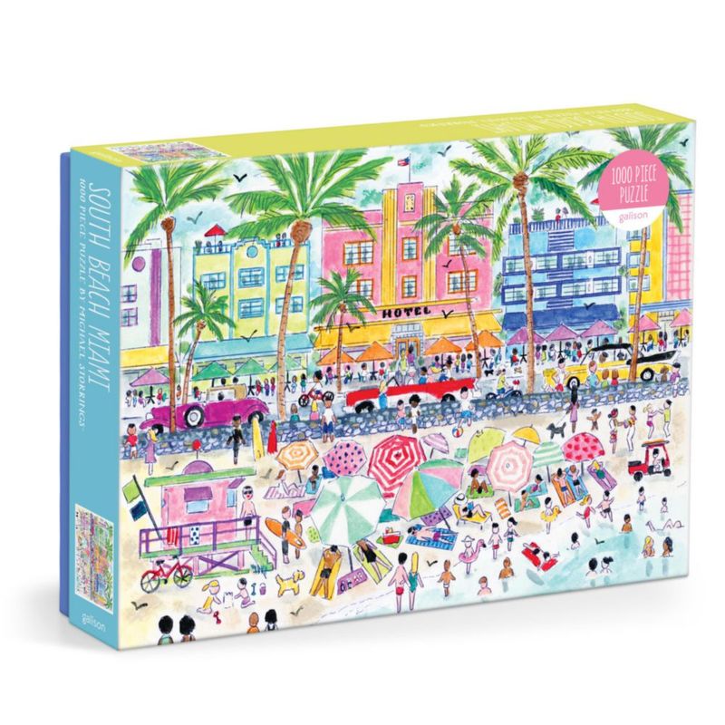 Rompecabezas Galison South Beach Miami de 1000 piezas
