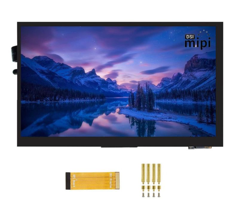 Monitor táctil waveshare de 5 pulgadas 800x480 para Raspberry Pi