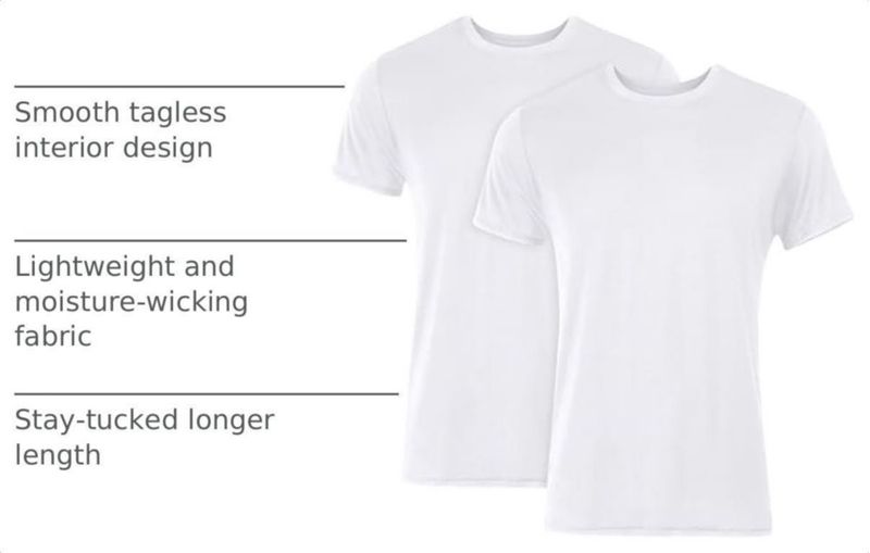 Camiseta Hanes Ultimate 2 Unidades Blanca Supersuave