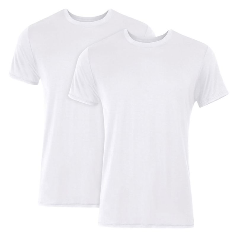Camiseta Hanes Ultimate 2 Unidades Blanca Supersuave