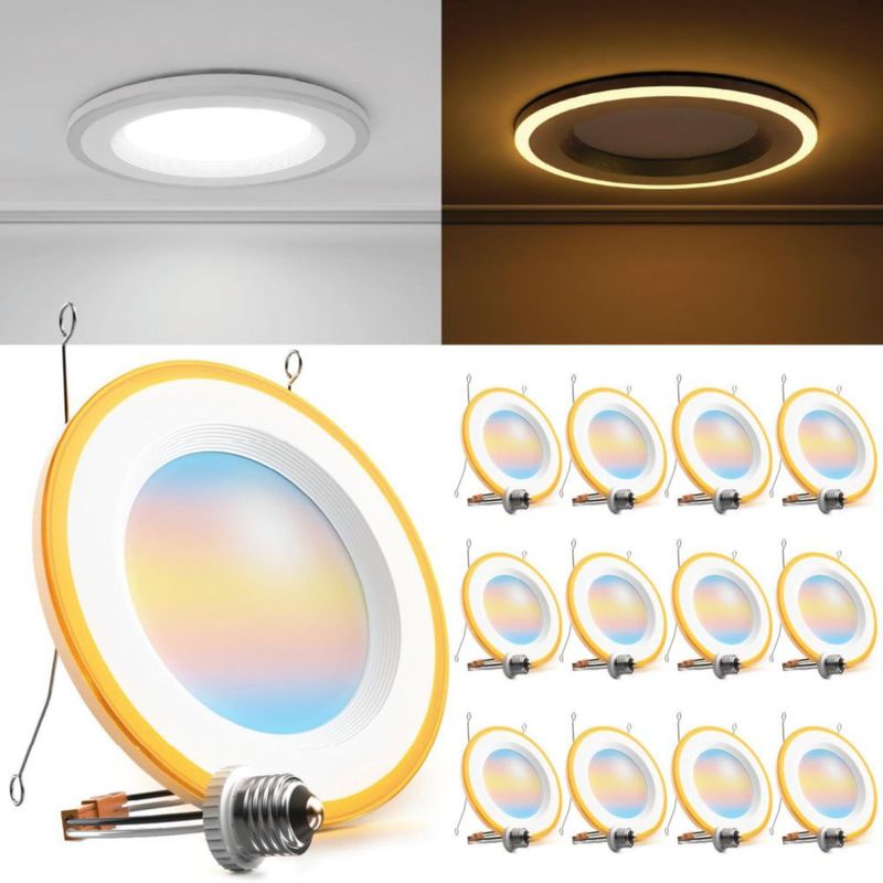 Foco empotrado LED Sunco 15 cm 5 CCT regulable (pack de 12)