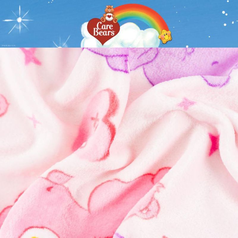 Manta Franco 102 cm x 127 cm Care Bears Love‑A‑Lot