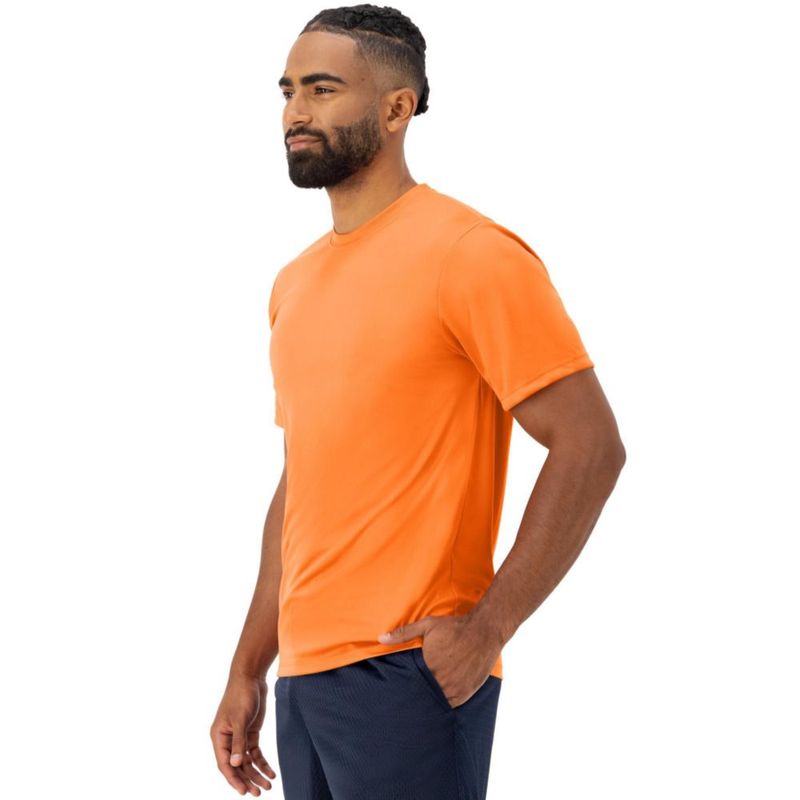 Camiseta Hanes talla mediana Naranja de Seguridad Performance