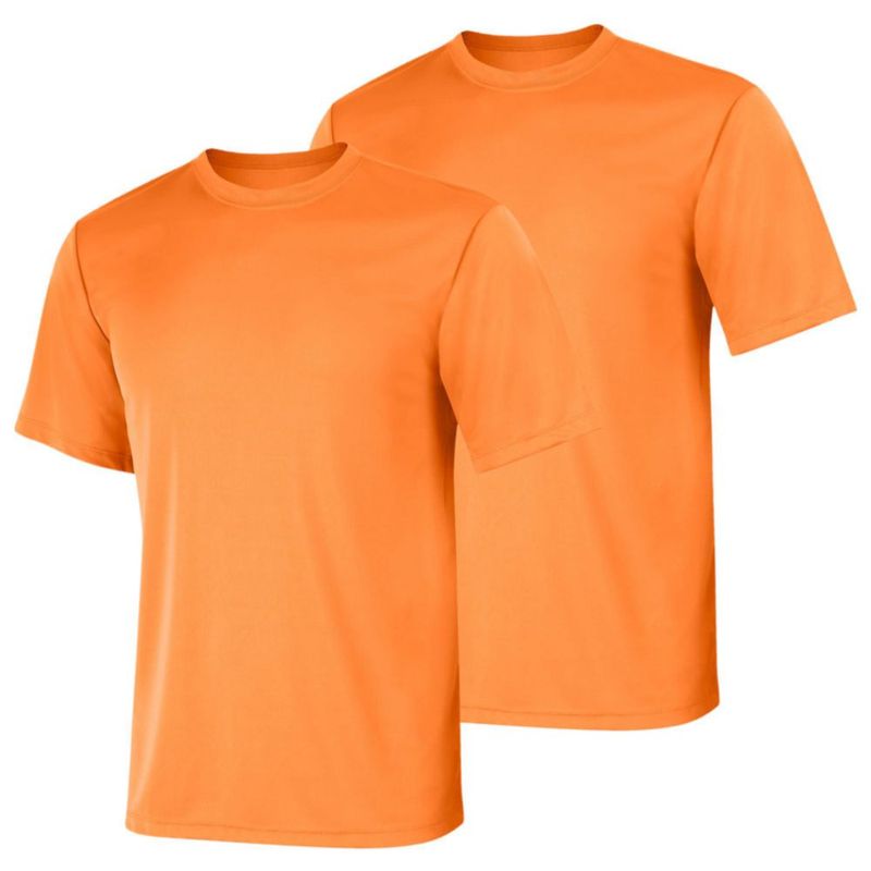Camiseta Hanes talla mediana Naranja de Seguridad Performance