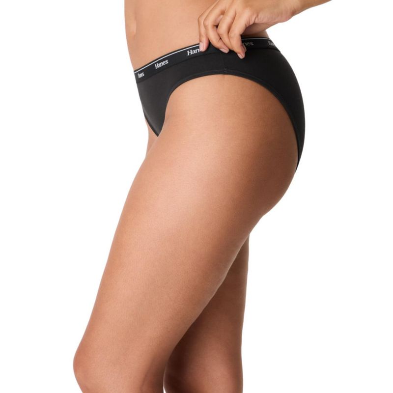 Bragas Hanes de Algodón-Elastán Tipo Bikini - Pack de 7 - Bajas