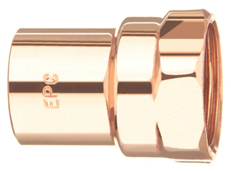 Adaptador hembra de cobre Elkhart 3/8" x 1/2"