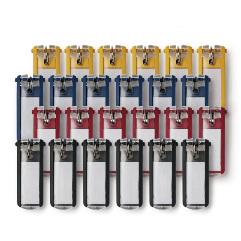 Clips para llaves duraderos - Pack de 24 colores surtidos (plástico)